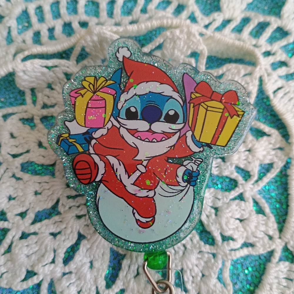 Christmas badge reel
